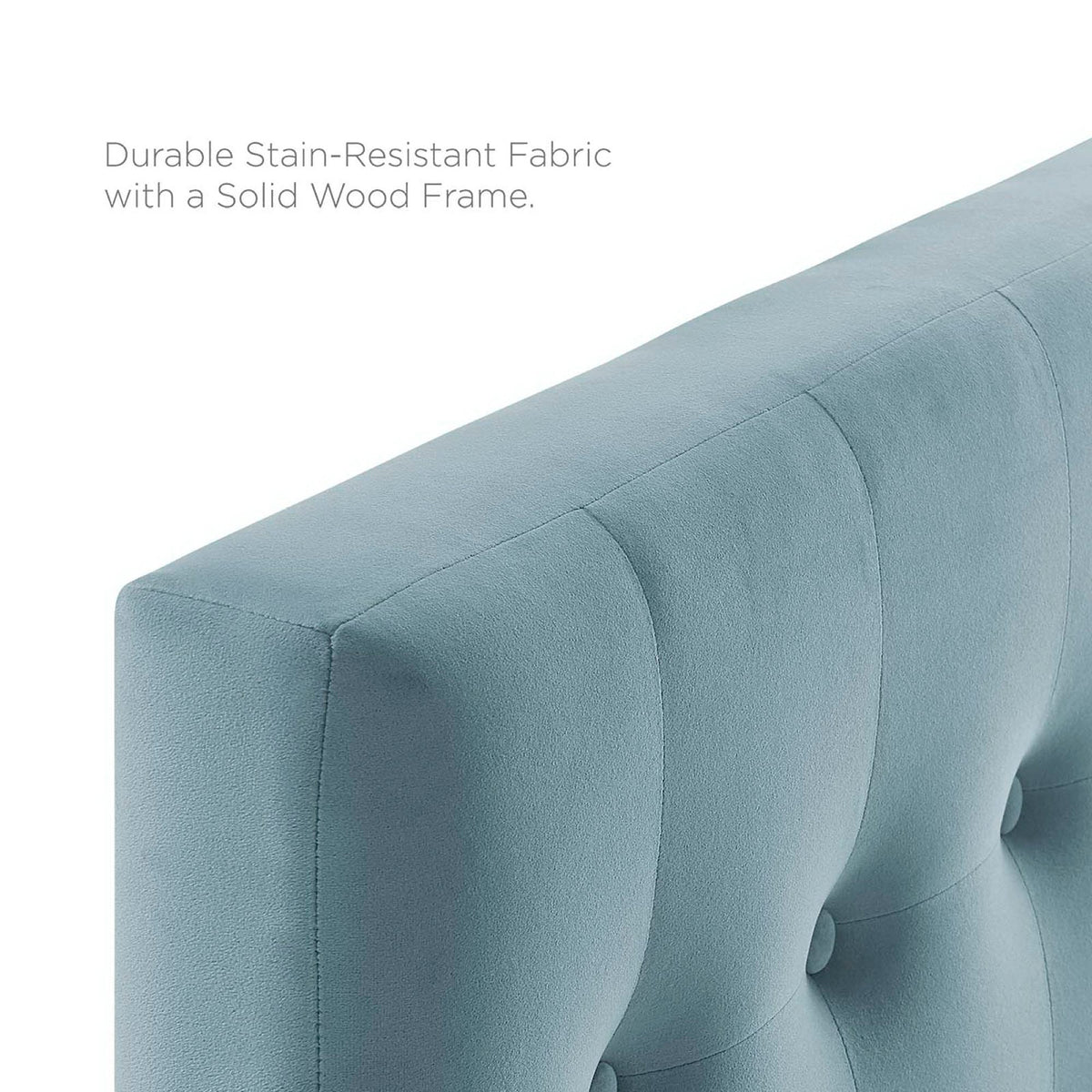 Emily Biscuit Tufted Performance Velvet Twin Headboard, photo 30 of 42