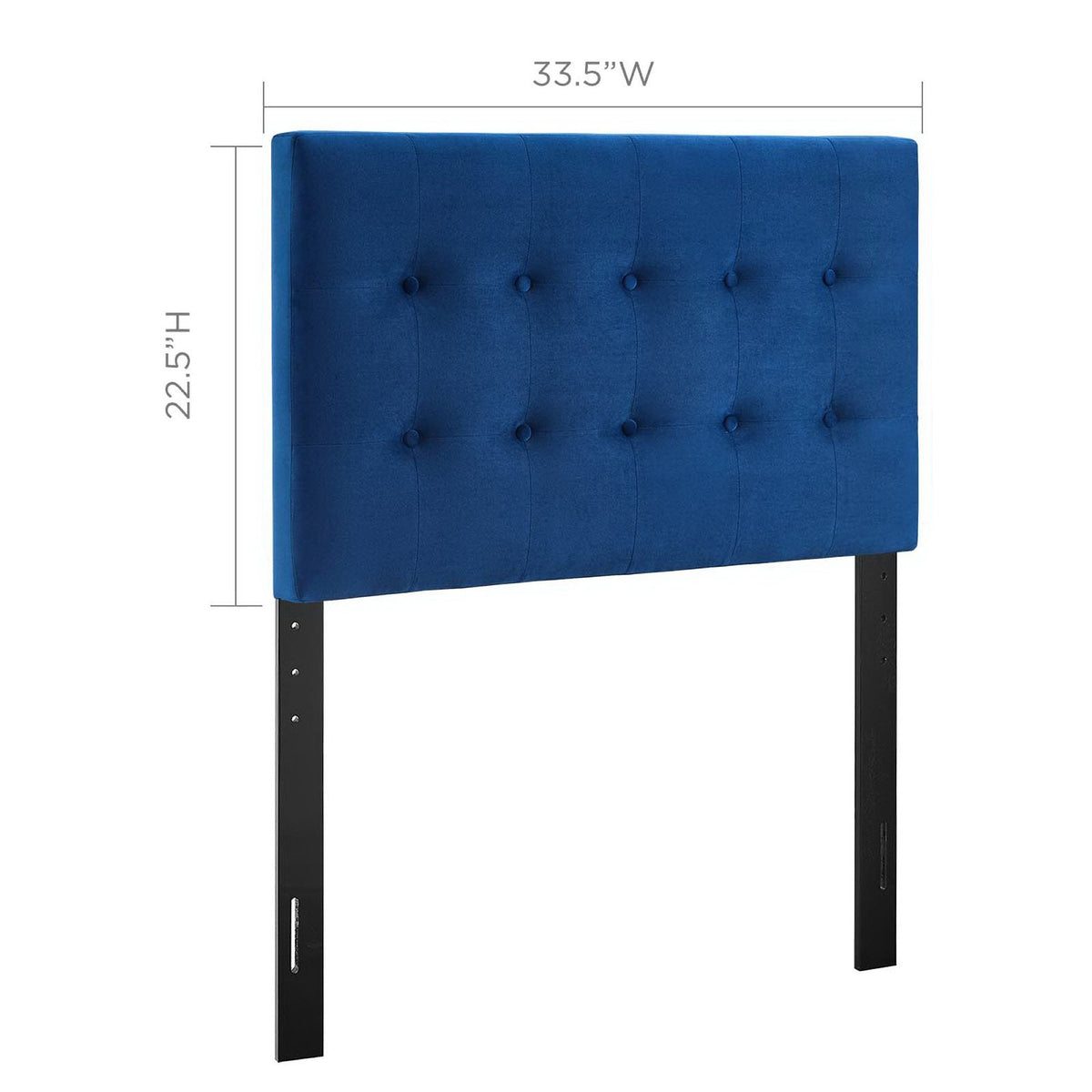 Emily Biscuit Tufted Performance Velvet Twin Headboard, photo 21 of 42