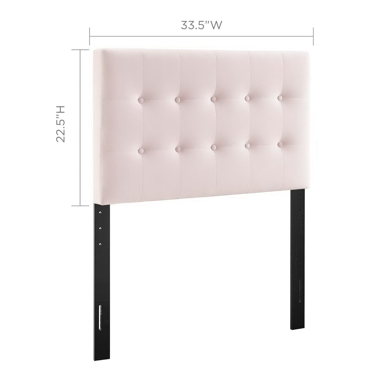 Emily Biscuit Tufted Performance Velvet Twin Headboard, photo 20 of 42