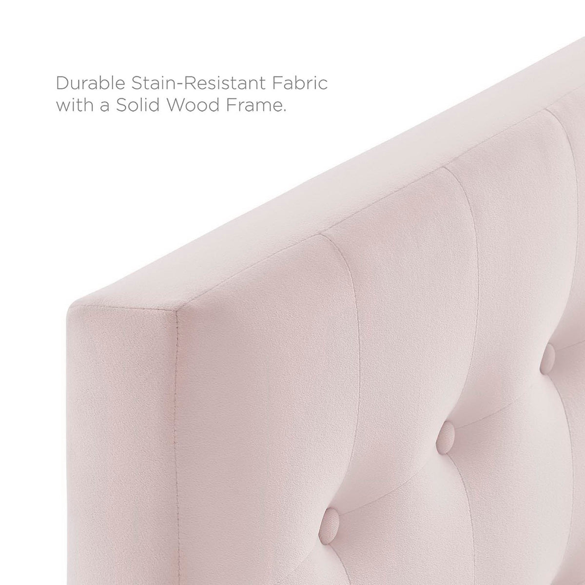 Emily Biscuit Tufted Performance Velvet Twin Headboard, photo 28 of 42