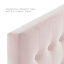 Emily Biscuit Tufted Performance Velvet Twin Headboard by HouseOfZazla