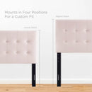 Emily Biscuit Tufted Performance Velvet Twin Headboard by HouseOfZazla