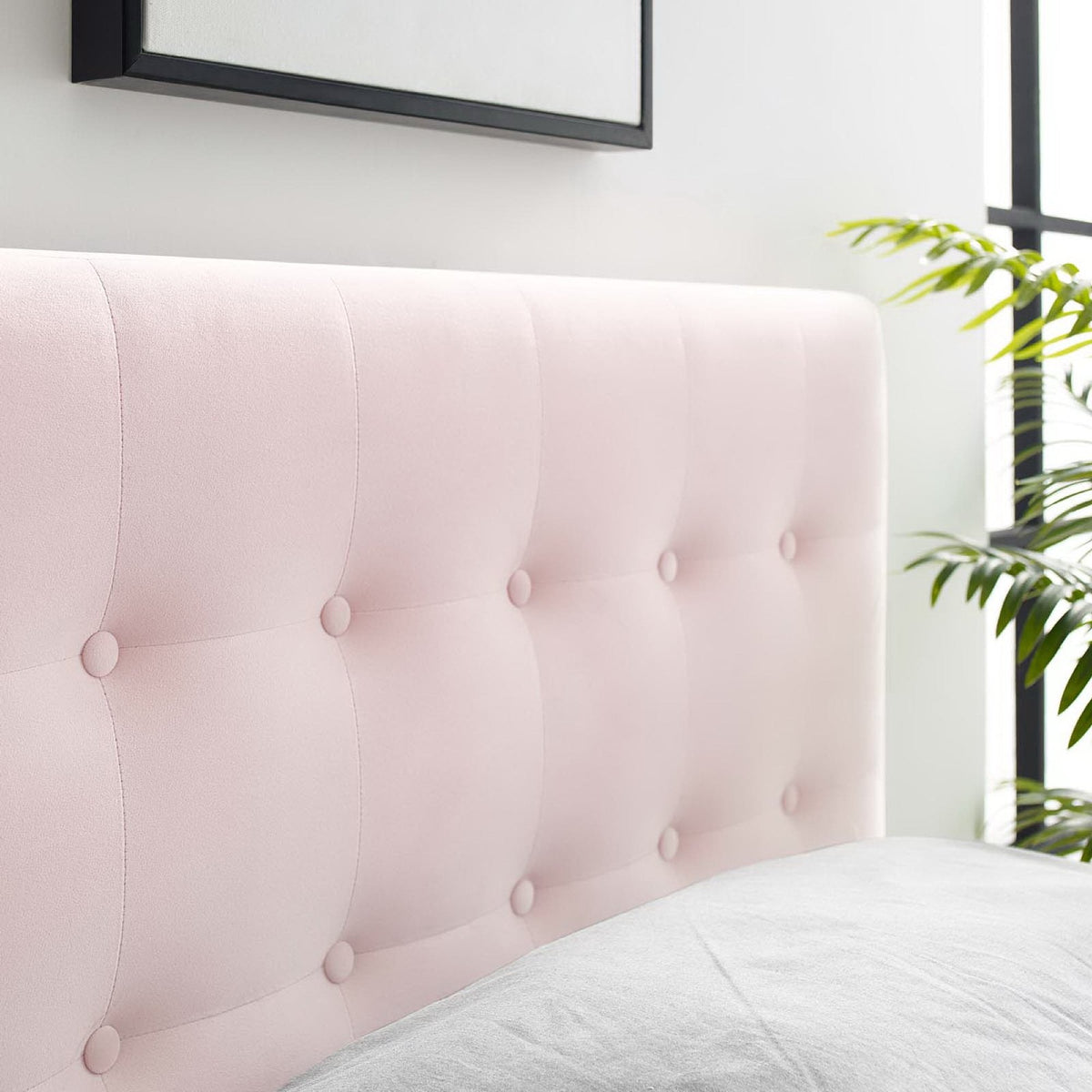 Emily Biscuit Tufted Performance Velvet Twin Headboard, photo 8 of 42