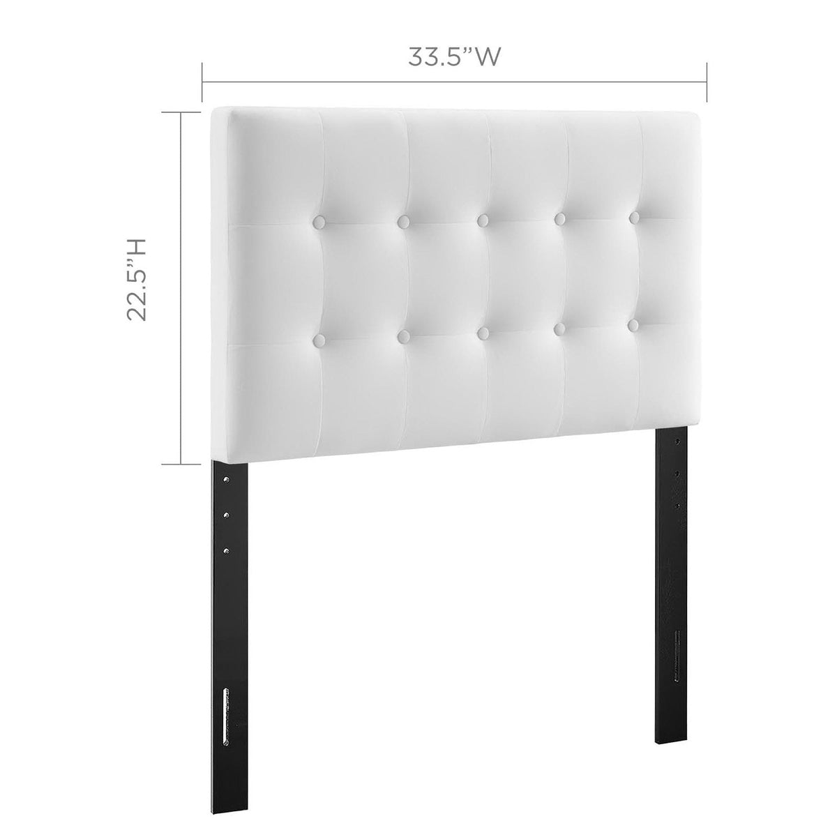 Emily Biscuit Tufted Performance Velvet Twin Headboard, photo 4 of 42