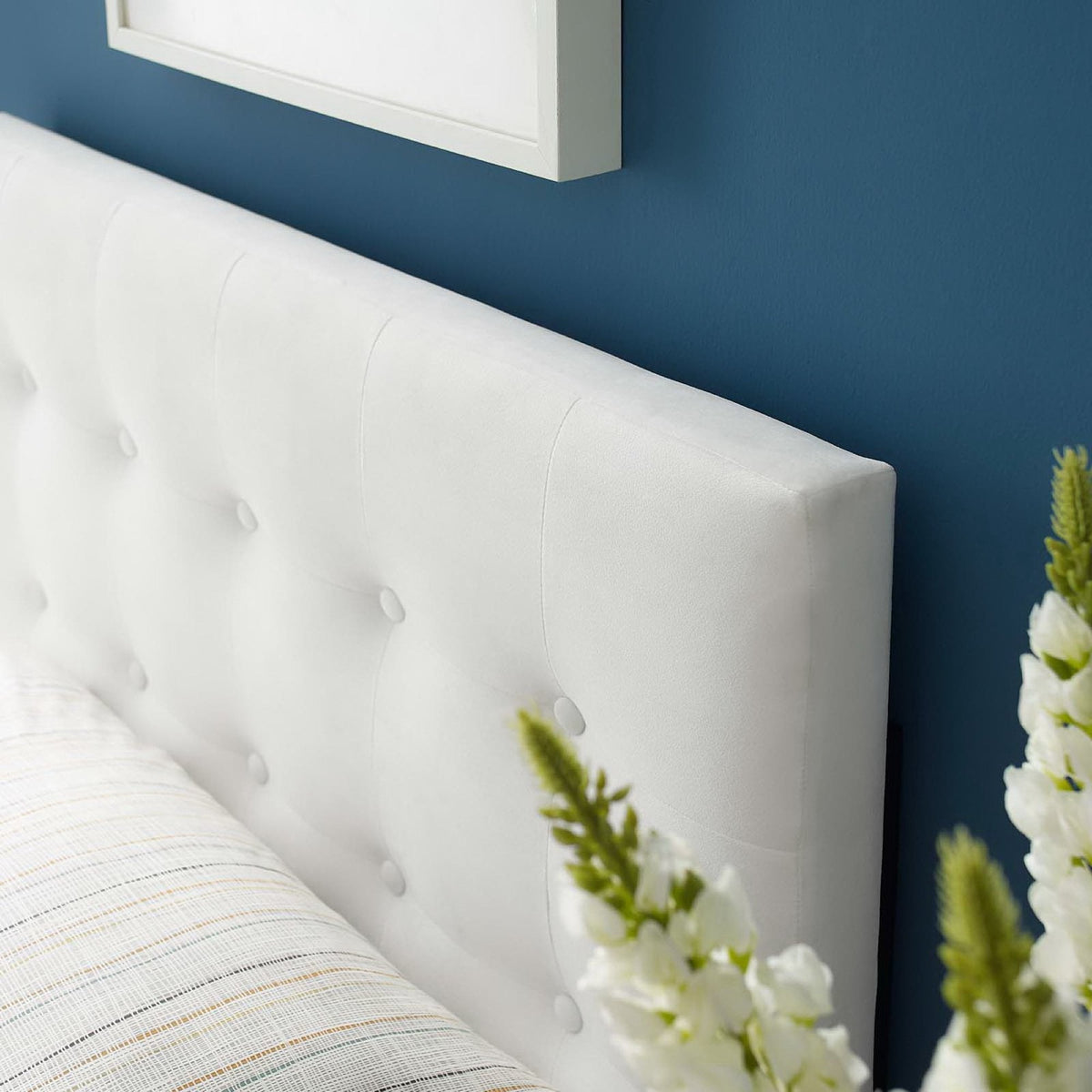 Emily Biscuit Tufted Performance Velvet Twin Headboard, photo 7 of 42