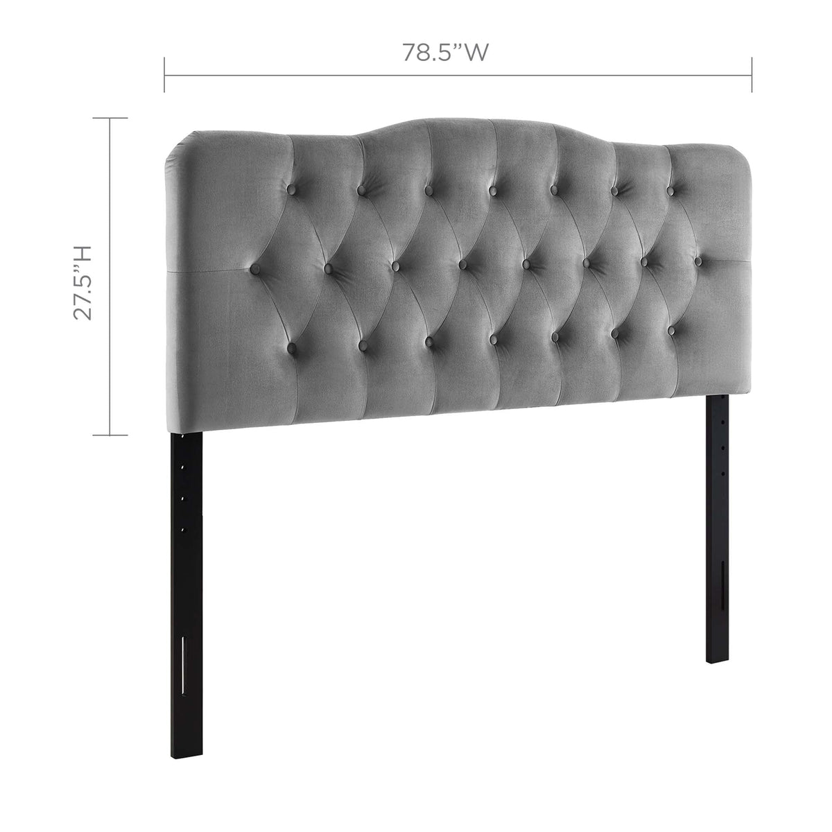 Annabel Diamond Tufted Performance Velvet King Headboard by Modway, photo 25 of 28