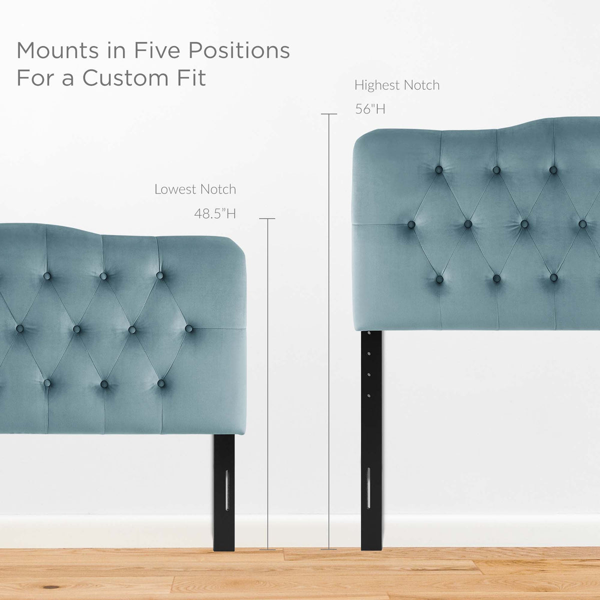 Annabel Diamond Tufted Performance Velvet King Headboard by Modway, photo 21 of 28