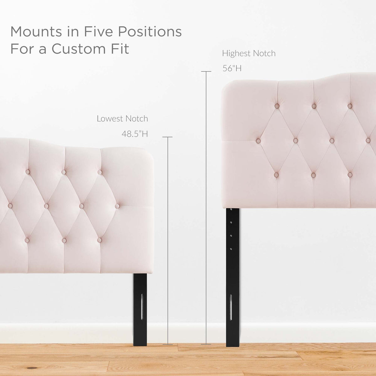 Annabel Diamond Tufted Performance Velvet King Headboard by Modway, photo 20 of 28