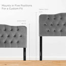 Annabel Diamond Tufted Performance Velvet Queen Headboard by HouseOfZazla