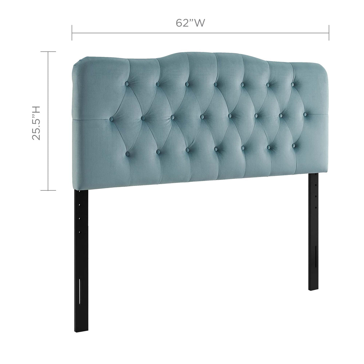 Annabel Diamond Tufted Performance Velvet Queen Headboard, photo 30 of 35