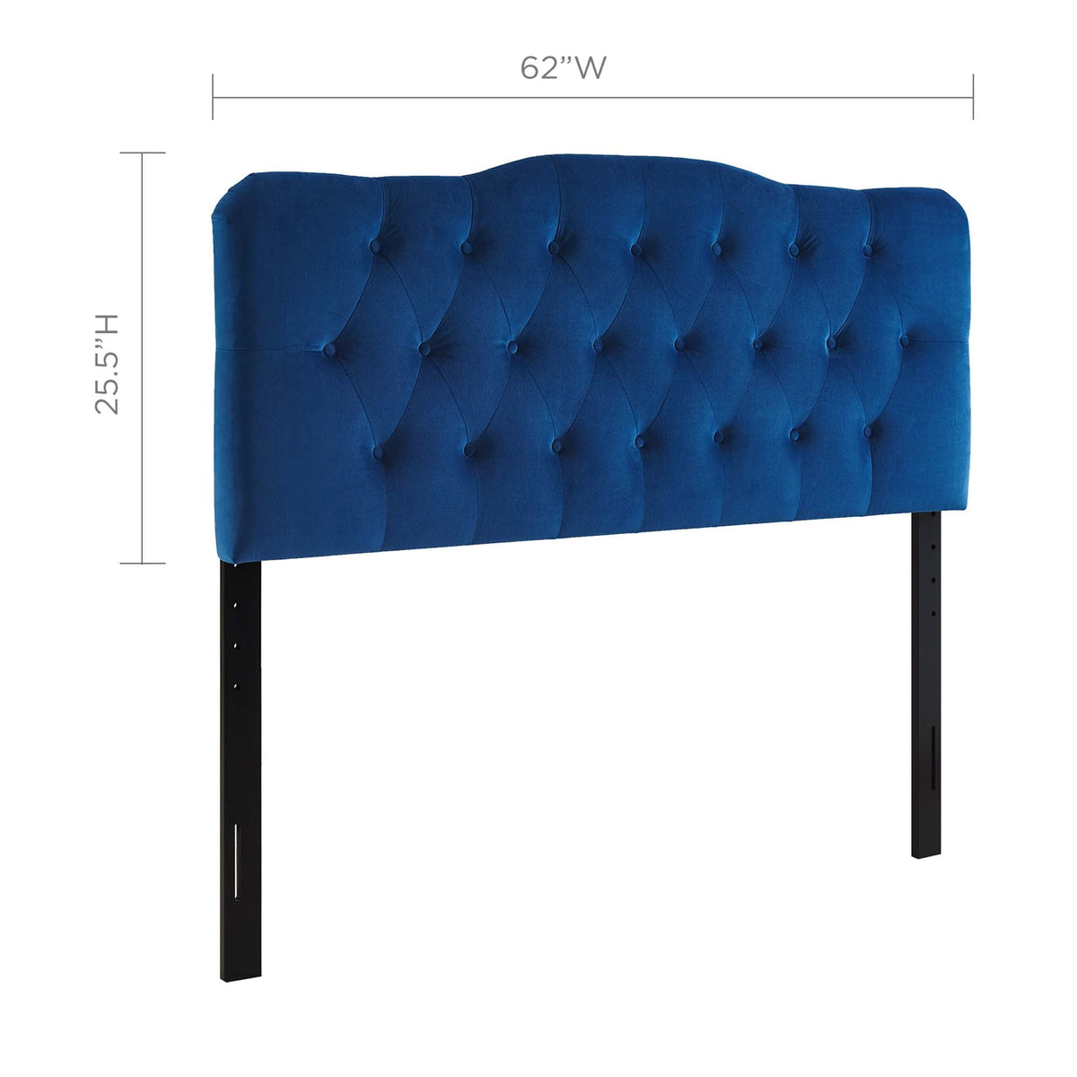 Annabel Diamond Tufted Performance Velvet Queen Headboard, photo 29 of 35