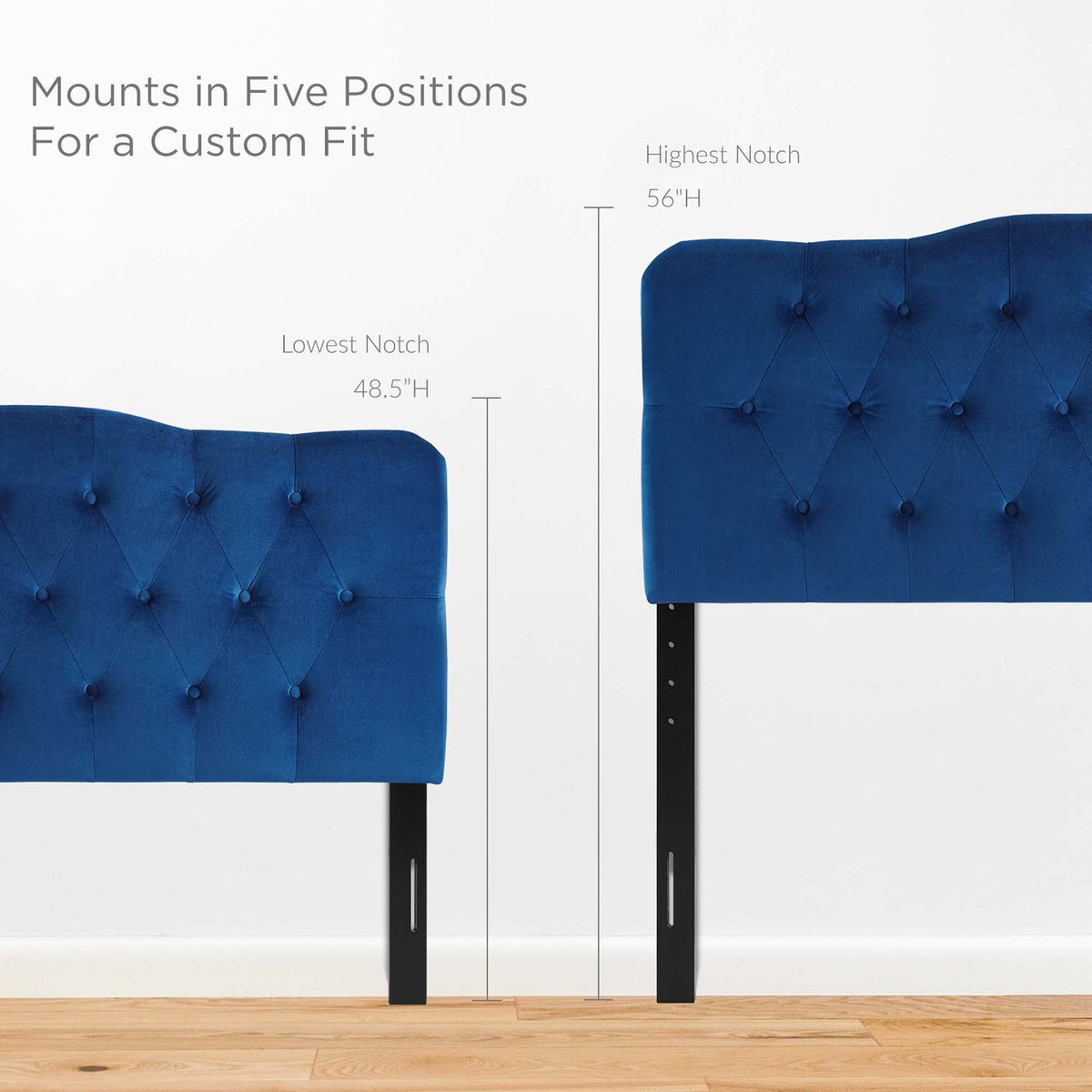 Annabel Diamond Tufted Performance Velvet Queen Headboard, photo 25 of 35