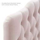 Annabel Diamond Tufted Performance Velvet Queen Headboard by HouseOfZazla
