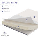 Mila 6" Narrow Twin Mattress by Modway by HouseOfZazla