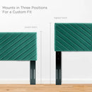 Alyson Angular Channel Tufted Performance Velvet Twin Headboard by Modway by HouseOfZazla