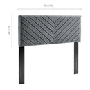 Alyson Angular Channel Tufted Performance Velvet Headboard by Modway by HouseOfZazla