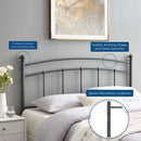 Abigail Metal Twin Headboard by Modway by HouseOfZazla