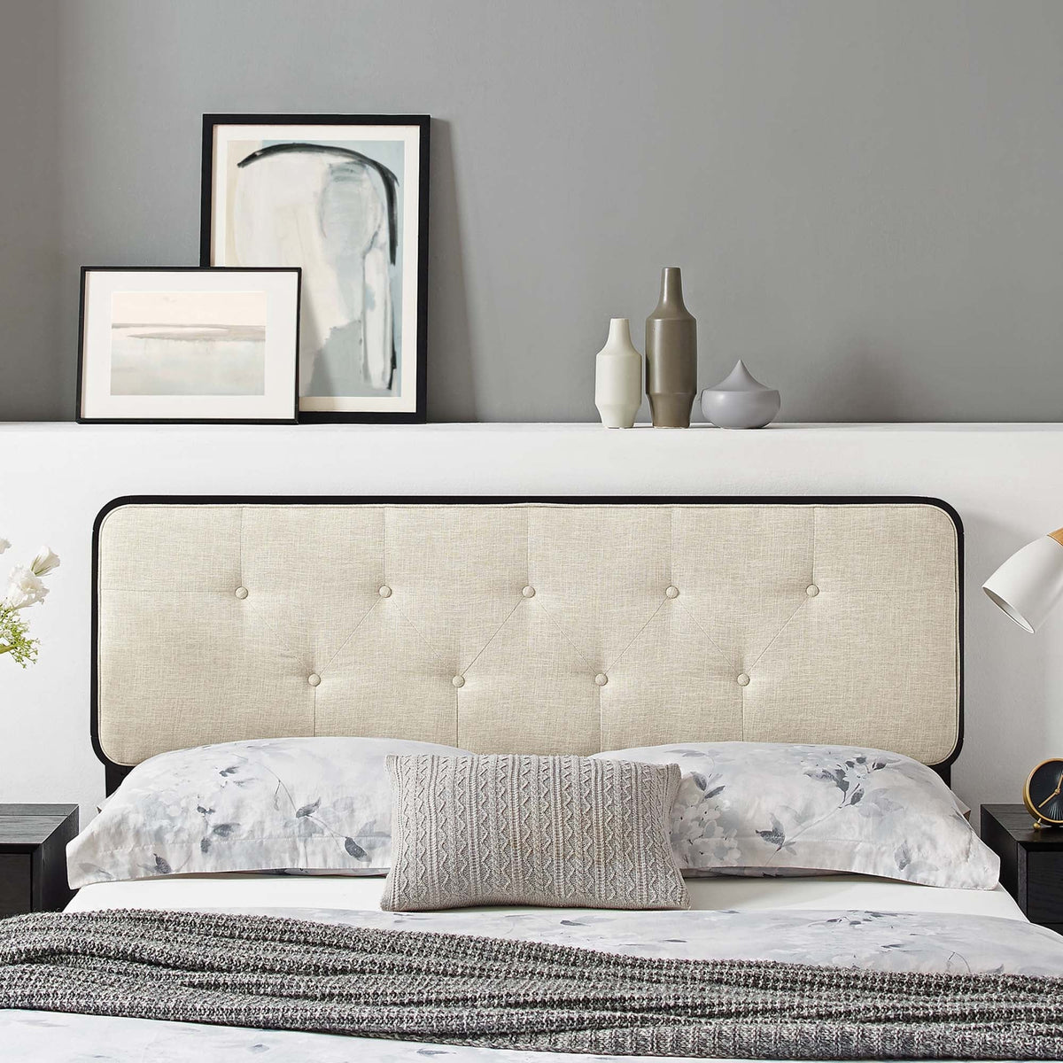 Collins Tufted Fabric and Wood Full Headboard by Modway, photo 9 of 21