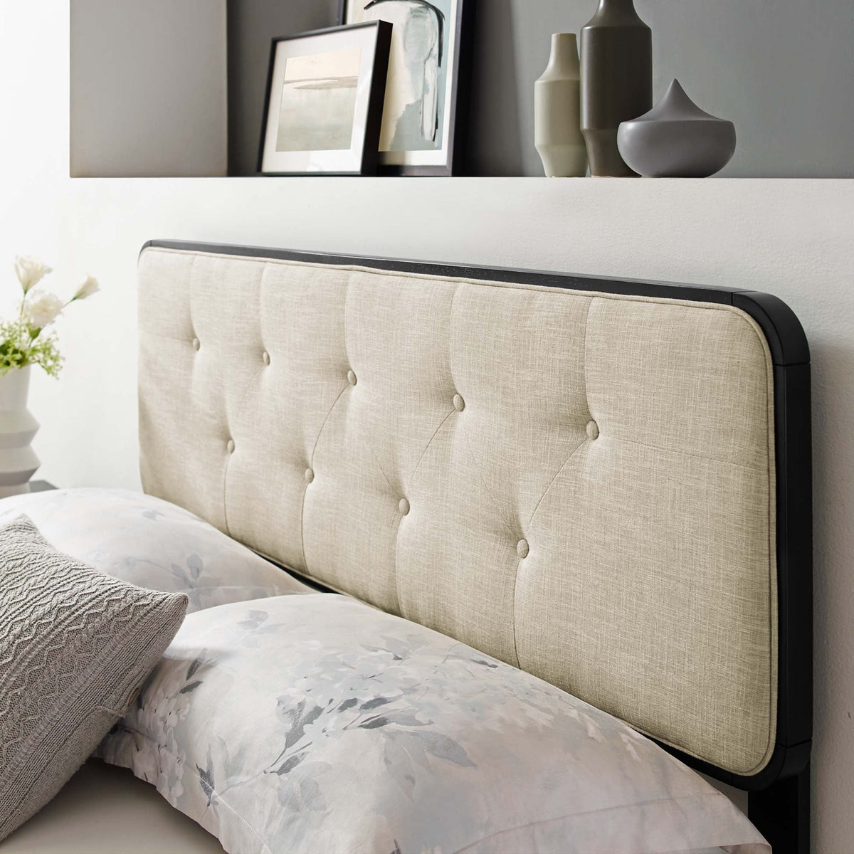 Collins Tufted Fabric and Wood Full Headboard by Modway, photo 11 of 21