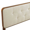 Collins Tufted Fabric and Wood Full Headboard by Modway by HouseOfZazla