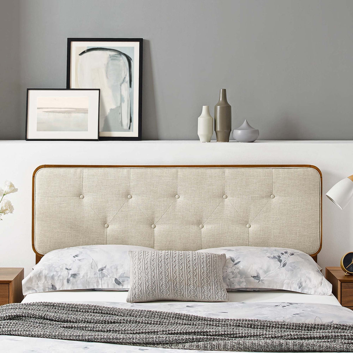 Collins Tufted Fabric and Wood Full Headboard by Modway, photo 8 of 21