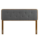 Collins Tufted Fabric and Wood Full Headboard by Modway by HouseOfZazla