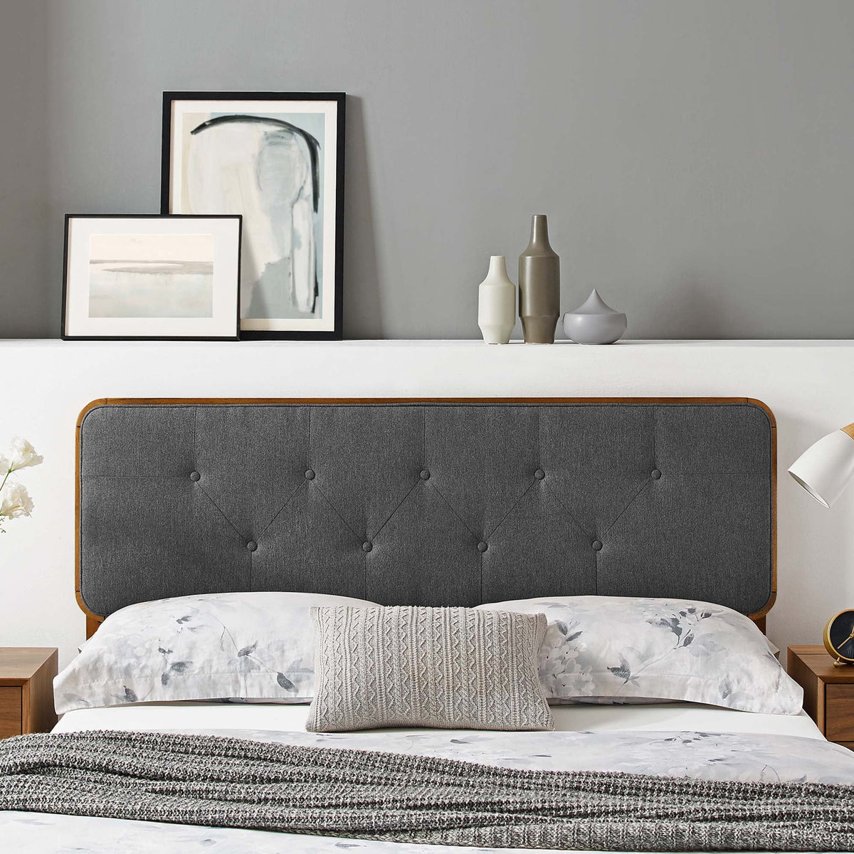 Collins Tufted Fabric and Wood Full Headboard by Modway, photo 7 of 21