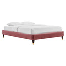 Harlow Performance Velvet Queen Platform Bed Frame by Modway by HouseOfZazla