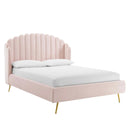 Lana Performance Velvet Queen Wingback Platform Bed by Modway by HouseOfZazla