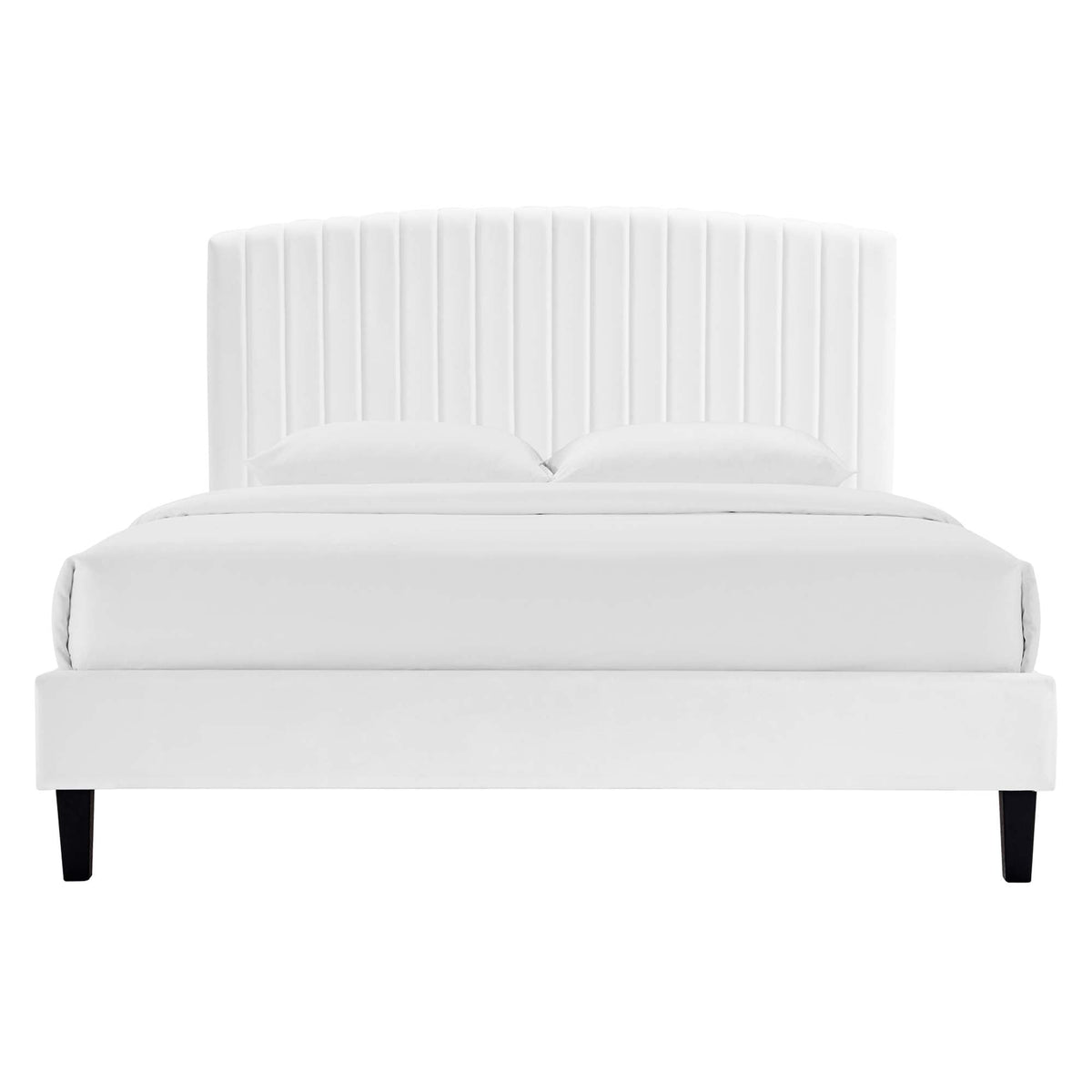 Alessi Performance Velvet Queen Platform Bed by Modway, photo 6 of 14