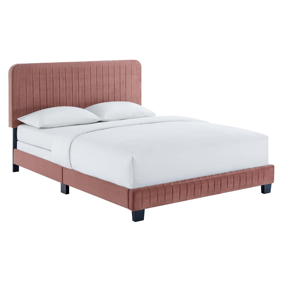 Celine Channel Tufted Performance Velvet Queen Bed by Modway, photo 21 of 21