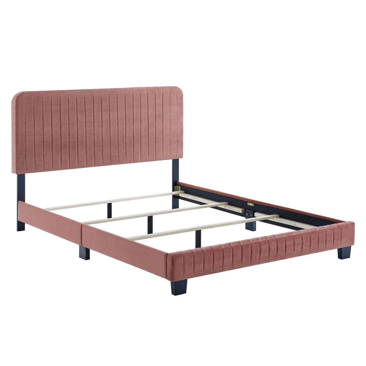 Celine Channel Tufted Performance Velvet Queen Bed by Modway, photo 19 of 21