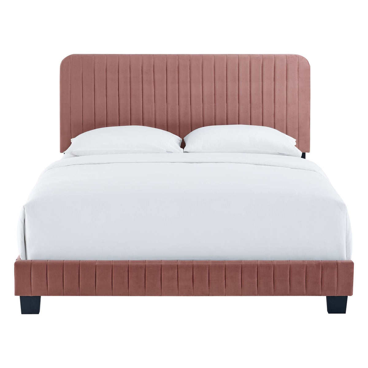 Celine Channel Tufted Performance Velvet Queen Bed by Modway, photo 15 of 21
