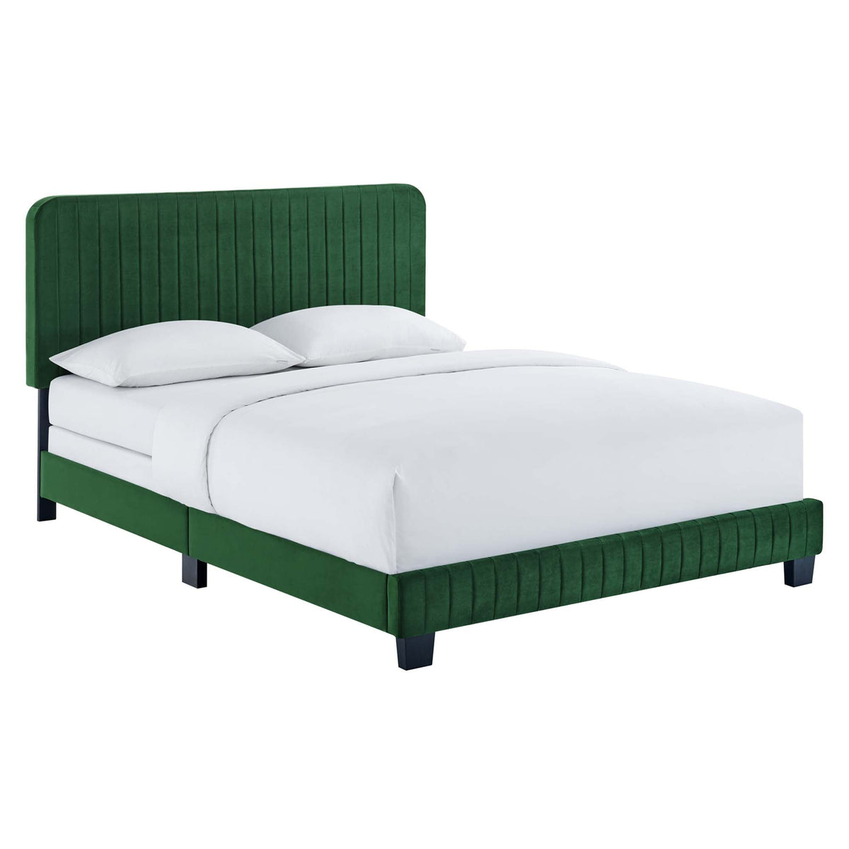 Celine Channel Tufted Performance Velvet Queen Bed by Modway, photo 20 of 21