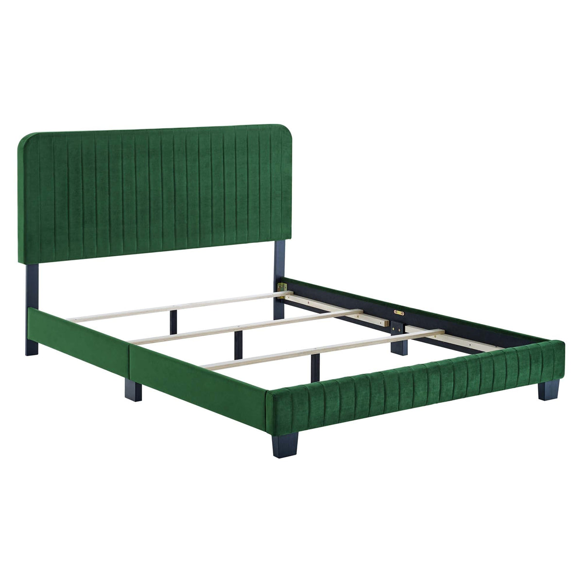Celine Channel Tufted Performance Velvet Queen Bed by Modway, photo 18 of 21