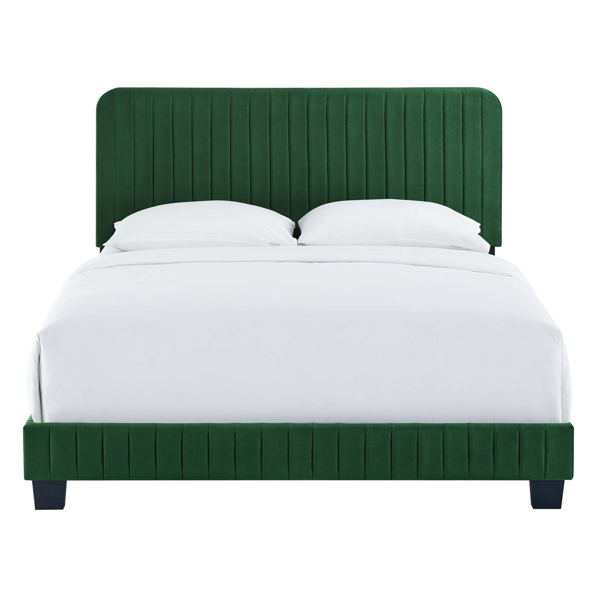 Celine Channel Tufted Performance Velvet Queen Bed by Modway, photo 14 of 21