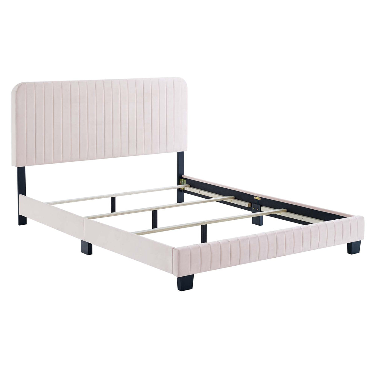 Celine Channel Tufted Performance Velvet Queen Bed by Modway, photo 2 of 21