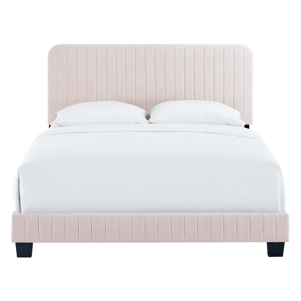 Celine Channel Tufted Performance Velvet Queen Bed by Modway, photo 5 of 21