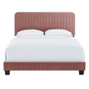 Celine Channel Tufted Performance Velvet Full Platform Bed by HouseOfZazla