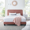 Celine Channel Tufted Performance Velvet Full Platform Bed by HouseOfZazla