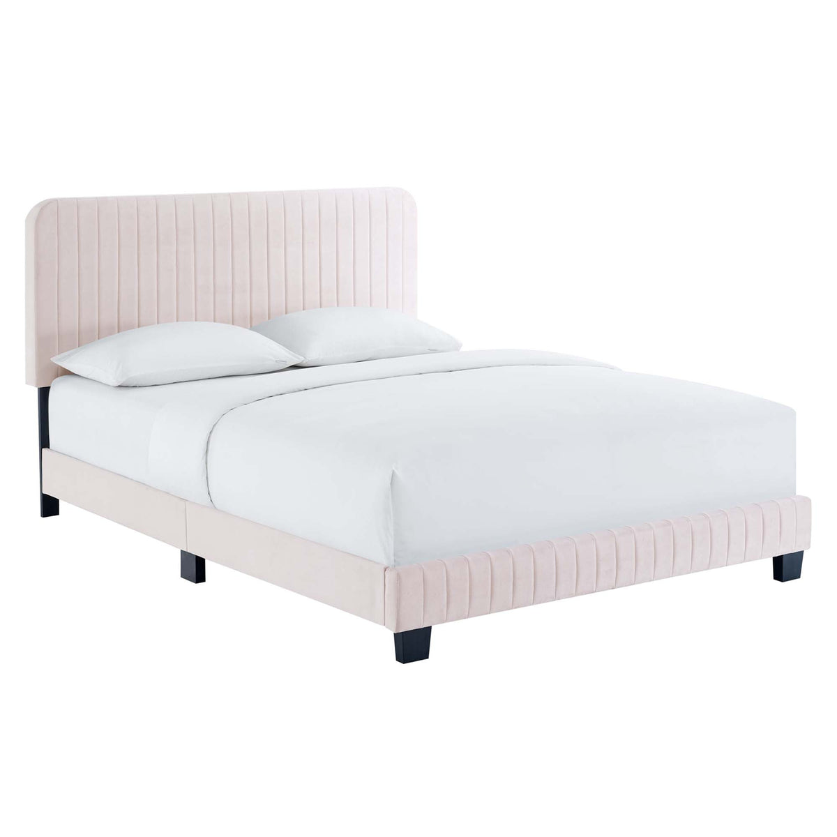 Celine Channel Tufted Performance Velvet Platform Bed by Modway, photo 22 of 35