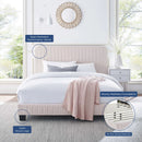Celine Channel Tufted Performance Velvet Full Platform Bed by HouseOfZazla