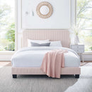 Celine Channel Tufted Performance Velvet Full Platform Bed by HouseOfZazla
