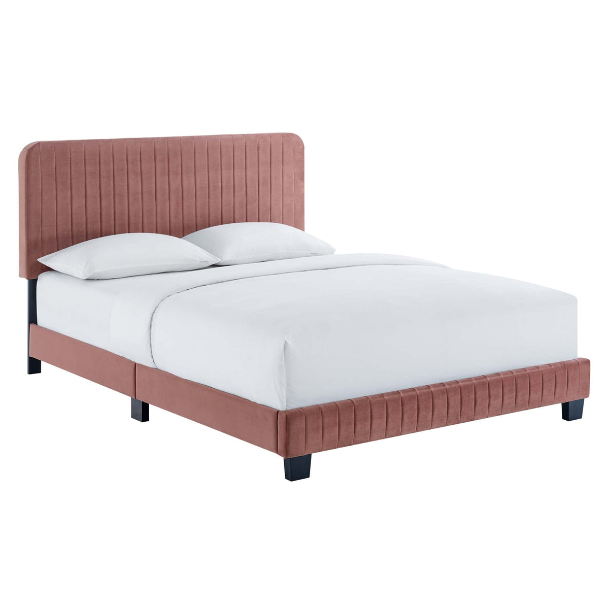 Celine Channel Tufted Performance Velvet Platform Bed by Modway, photo 21 of 35