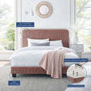 Celine Channel Tufted Performance Velvet Twin Platform Bed by Modway by HouseOfZazla