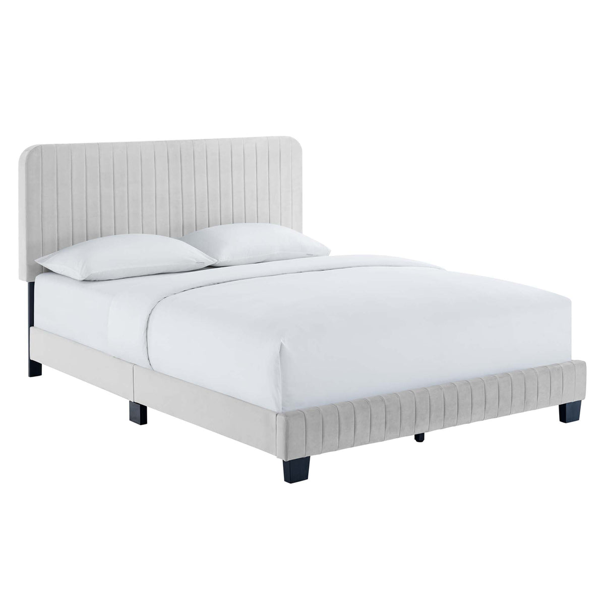 Celine Channel Tufted Performance Velvet Platform Bed by Modway, photo 20 of 35