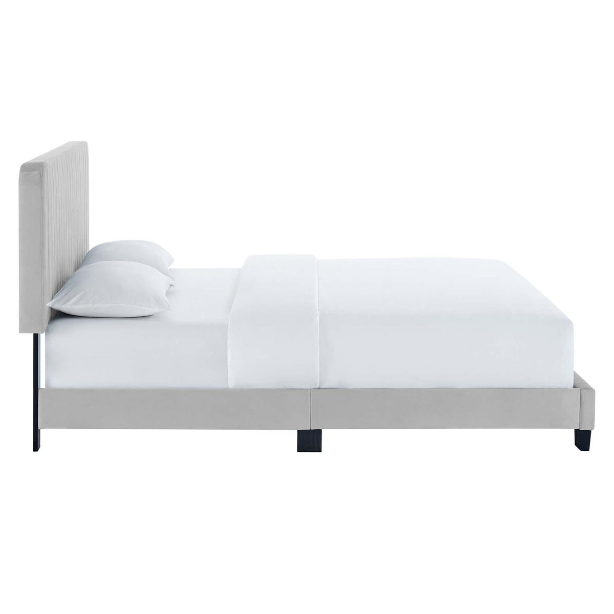 Celine Channel Tufted Performance Velvet Platform Bed by Modway, photo 16 of 35
