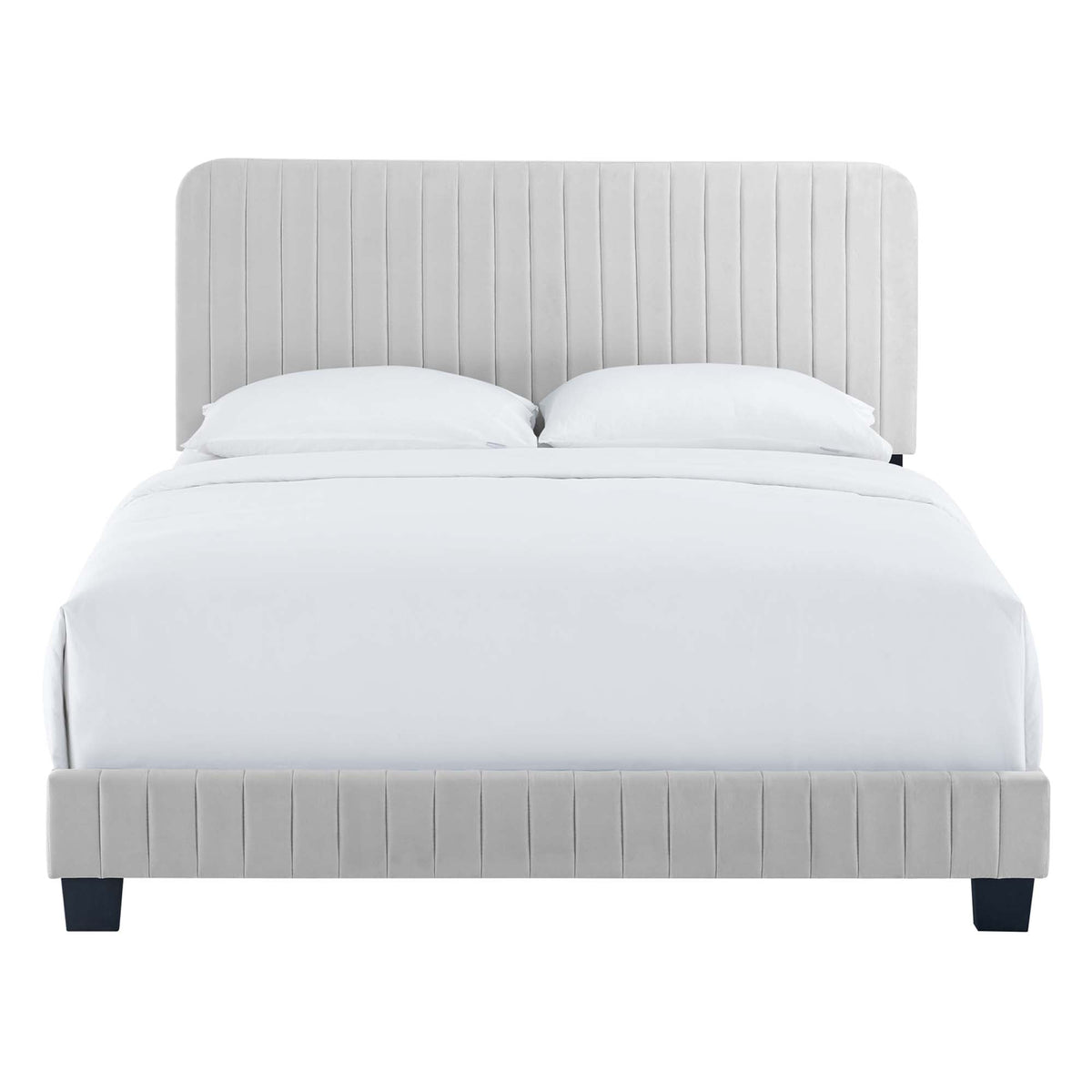 Celine Channel Tufted Performance Velvet Platform Bed by Modway, photo 14 of 35