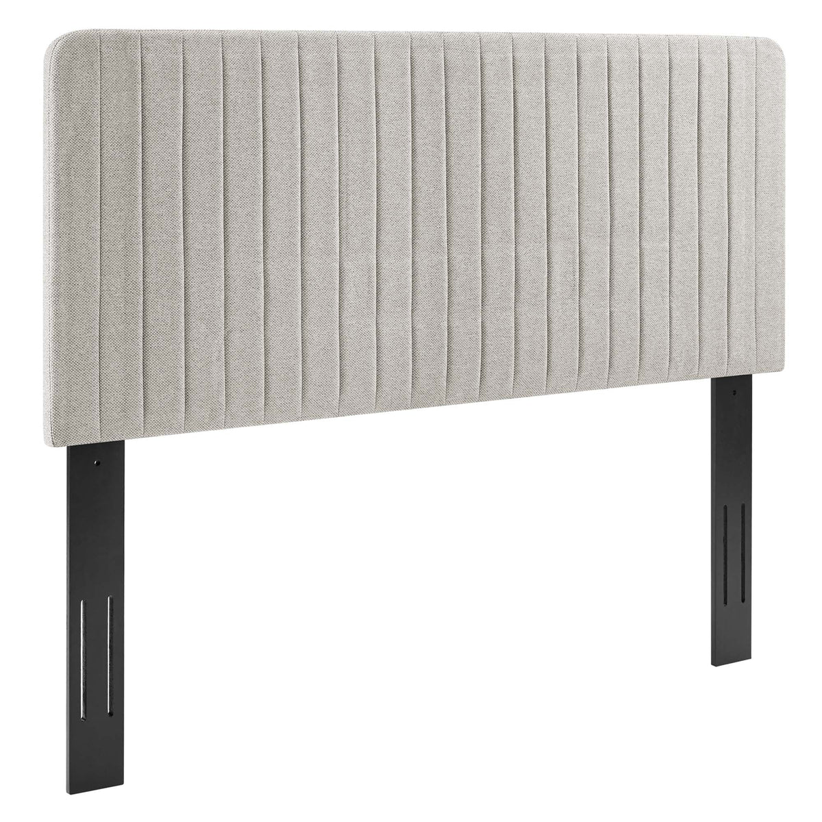 Milenna Channel Tufted Upholstered Fabric Full/Queen Headboard, photo 14 of 14