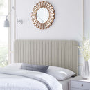 Milenna Channel Tufted Upholstered Fabric Full/Queen Headboard